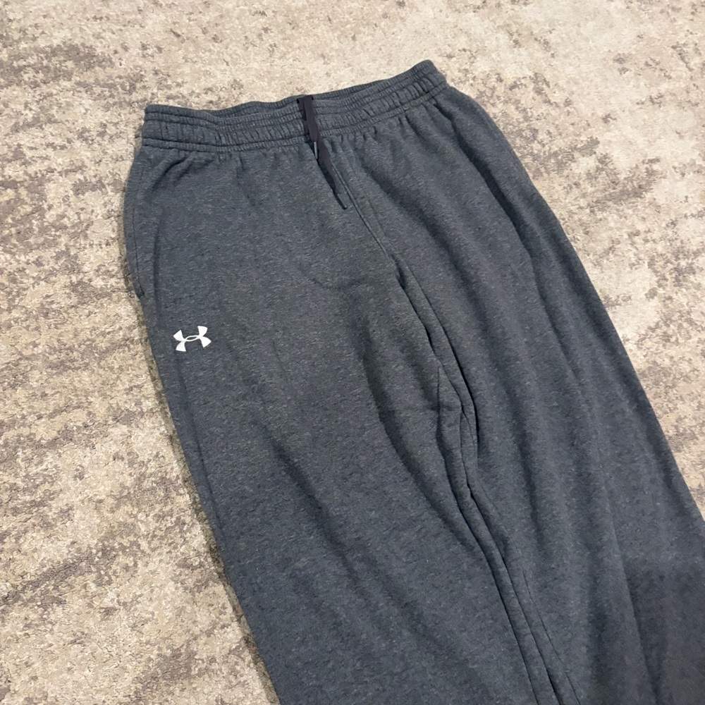 Under Armour Baggy Grey Thick Mens Sweatpants - Picture 2 of 6